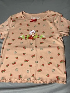 Strawberry Shortcake Cotton Short Sleeve Rainbow Juniors T-Shirt Size M - Picture 1 of 6