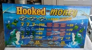 Hooked On Money Spielautomat Award Glas/Plexi Nova Gaming Inc. 2000er Deko - Bild 1 von 3