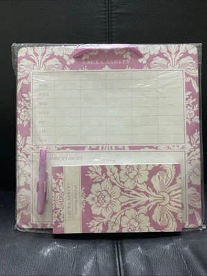 Laura Ashley Tatton Kitchen Memo Board And  Notepad In Bag 2011 - Image 1 of 4