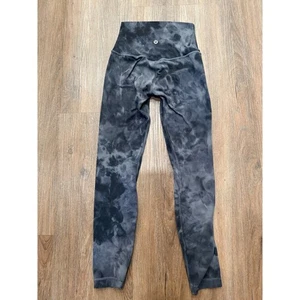 Leggings Lululemon Align High Rise 2 Tie Dye Yoga Palestra Allenamento Pantaloni Difetto - Foto 1 di 6