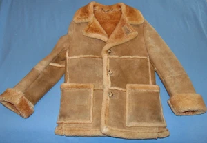 CAPPOTTO SHEARLING UOMO VINTAGE LAKELAND MARLBORO taglia 40 - Foto 1 di 4