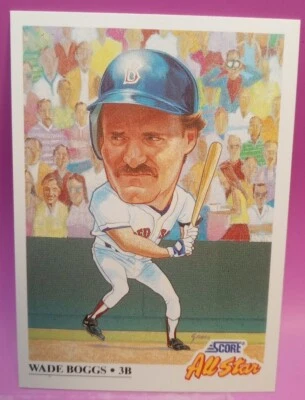 1991 Score All Star Wade Boggs #393 Boston Red Sox HOF - Image 1 of 2