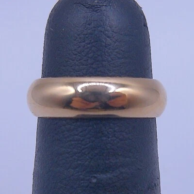 (MA1) 14k Yellow Gold 4.8g Size 4.75 Wedding Band - 5mm - Image 1 of 4