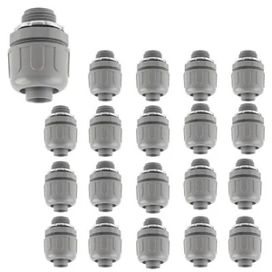 Inch Nonmetallic Liquid Tight Conduit Connectors 180 Degrees straight Flexible - Picture 1 of 6