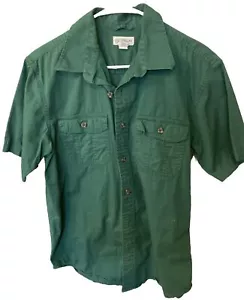 Magellan Outdoors Size Small Hunter Green Button Down Shirt Mens Nature Fishing - Picture 1 of 4