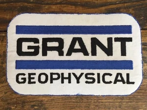 Vtg Grant Geophysical 9.5” Embroidered Sew On Patch Badge Seismic Geokonetics - Picture 1 of 4