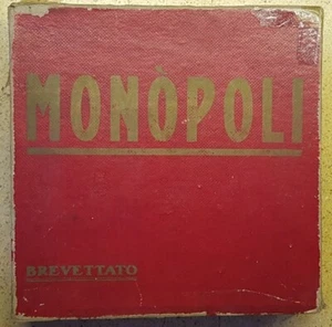MONOPOLI ANNI 1950 con scatola e manuale ORIGINALE BREVETTATO RED - Foto 1 di 7