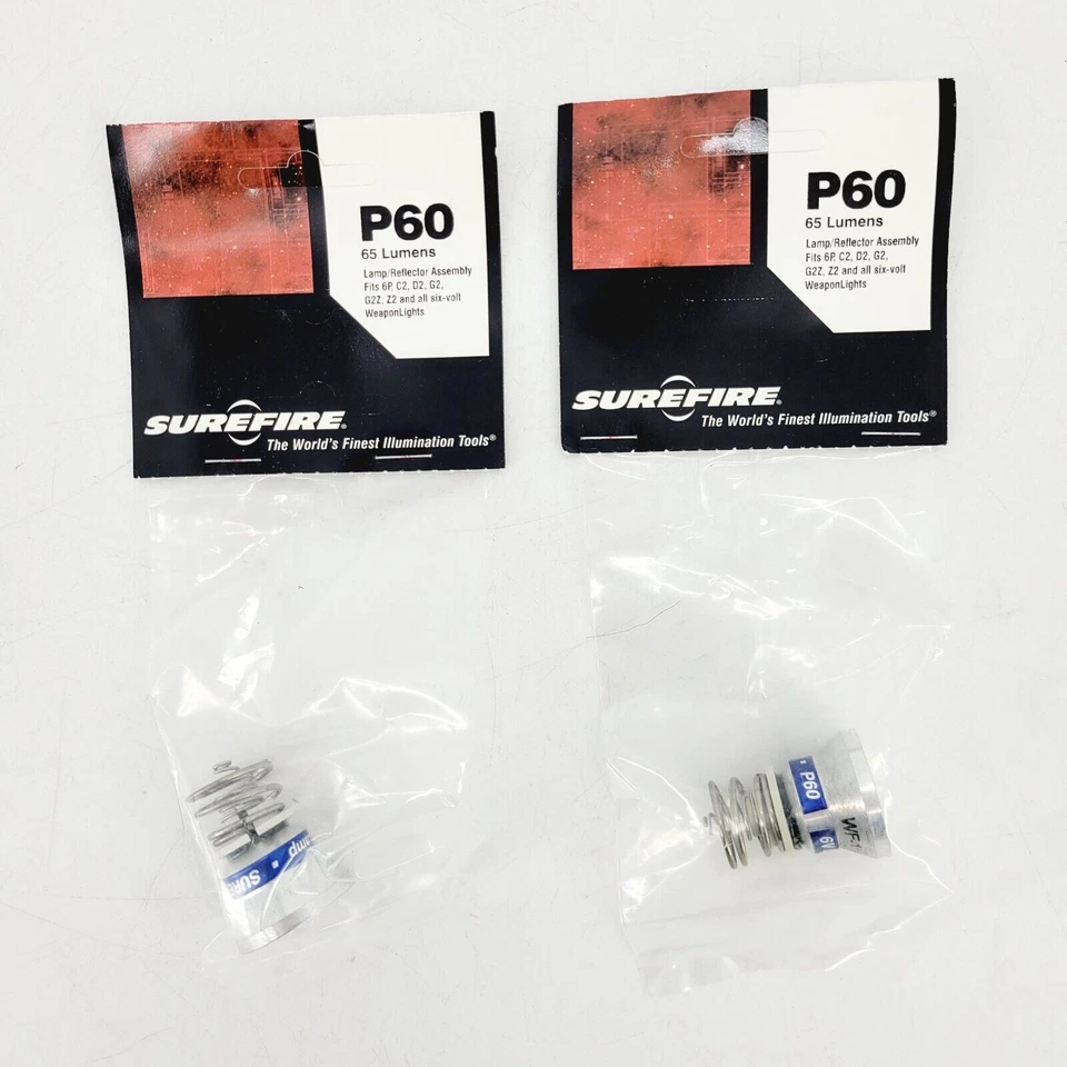 SureFire Lamp Reflector Assembly 65 Lumens Fits 6-volt Flashlight P60