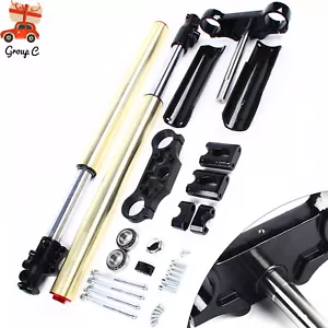 Front Forks Shock Triple Tree Clamp Fit Dirt Pit Bike 110cc 125cc Apollo 45/48mm - Picture 1 of 17