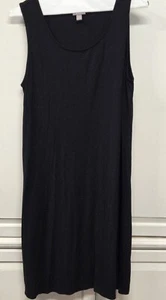 J JILL WEAR EVER COLLECTION BLACK STRETCH MID LENGTH DRESS IN MED - Picture 1 of 1