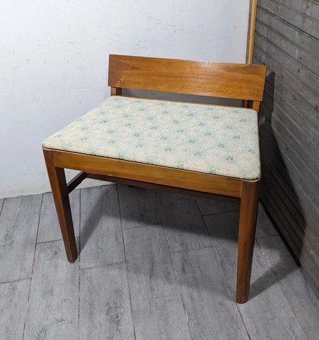 Vintage Art Deco Vanity Dressing Waterfall Wood Chair/Stool/Bench Cover