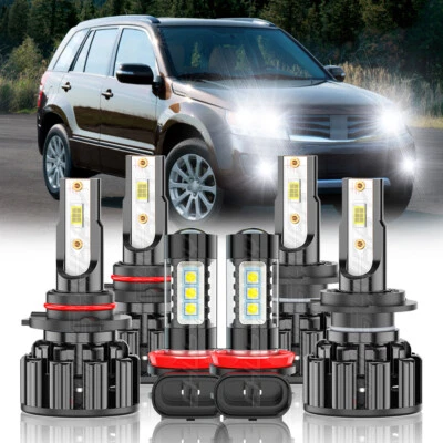 Para Suzuki Grand Vitara 2006-2013 Kit combinado de faro LED + luz antiniebla Foto 1 de 4
