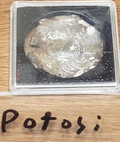 Potosi 8 Reales PILLARS AND WAVES TYPE SEA SALVAGED Cover