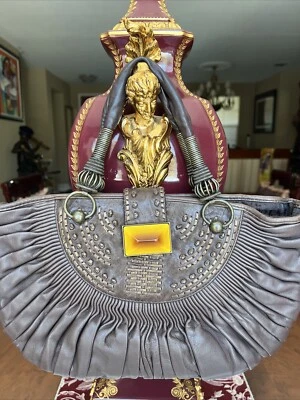 Christian Dior Le Plisse Brown Pleated Lambskin Leather Medium Tote Bag Italy - Image 1 of 4