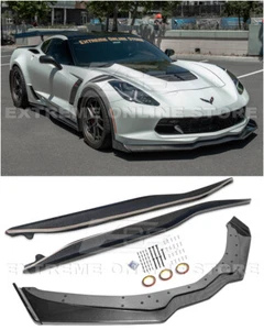 Pour 14-19 Corvette C7 | Z06 Stage 2,5 FIBRE DE CARBONE jupe latérale séparateur à lèvres avant - Photo 1 sur 12