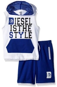 DIESEL Boys HOodied Tee And Shorts SET SIZE 6 NWT - Picture 1 of 1