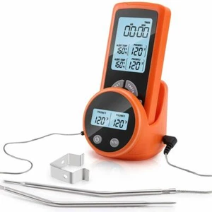 Wireless Meat Thermometer, Accurate Fast Read Digital Grill Thermometer with Tem - Picture 1 of 8