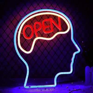 OPEN Neon Sign Light LED USB Powered For: Library, Workspaces, LED Business Logo - Picture 1 of 5