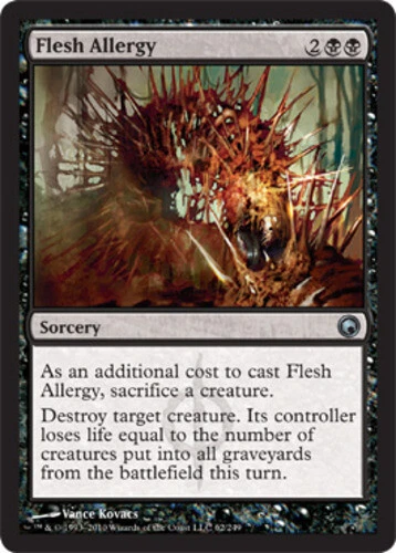 MTG-4x-Near Mint, English-Flesh Allergy-Scars of Mirrodin - Image 1 of 1