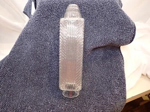 Vintage Lamp Shade  Clear Rectangular Glass Lamp Shade ~ Raised Chevron Art Deco - Picture 1 of 6