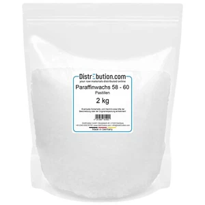 Paraffin Kerzenwachs 2 kg Pastillen 58-60°C Kerze Gießen Made in Germany - Bild 1 von 8