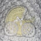 1 Handmade crochet Pram applique 4 x 4 “.