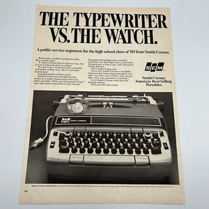 Vtg Smith-Corona Marchant Portable Typewriter Original Print Ad 1969 Life Mag - Picture 1 of 1