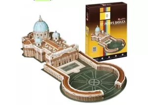 NEW 3D Puzzle Cubic Fun of St. Peter's Basilica Catholic Pope Vatican Rome - Picture 1 of 3