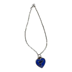 St. Louis Blues Heart Charm Bracelet – NHL Team Logo Jewelry - Picture 1 of 1