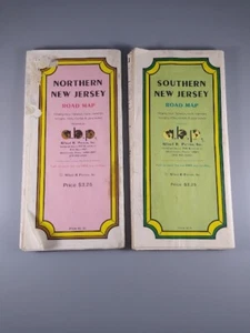 Vintage Pattons Northern & Southern NJ Maps 1991 - Lot of 2 - Picture 1 of 3
