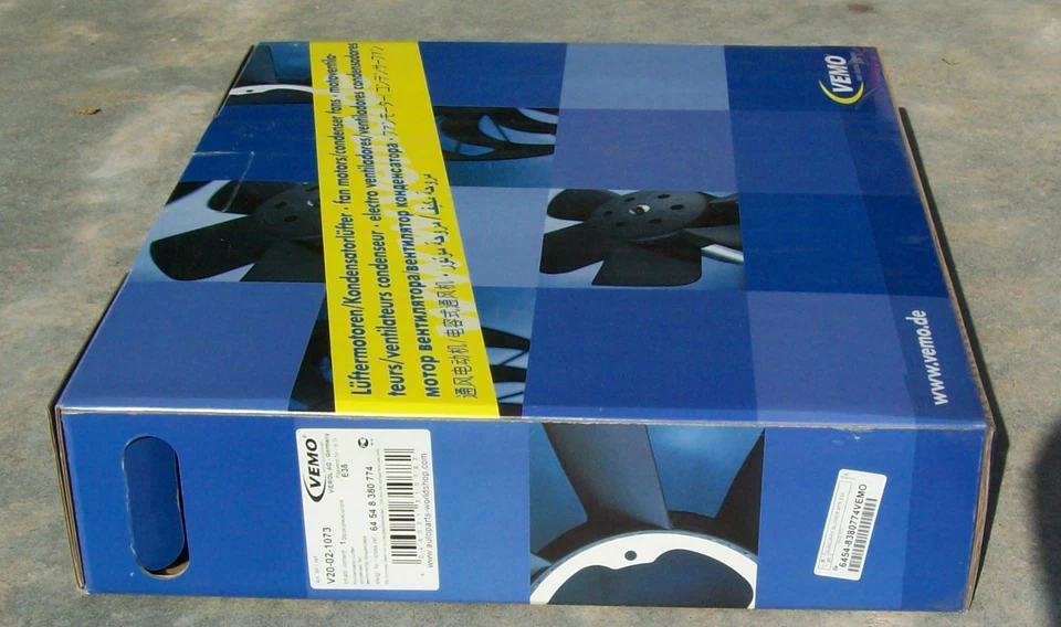 Ventilador auxiliar (condensador) - 64 54 8 380 774 - BMW 740i/740iL/750iL, 96-98 Foto 1 de 1