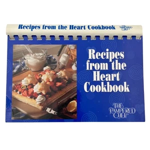 Vintage PAMPERED CHEF Recipes From The Heart Cookbook 1997 Spiral Bound - Picture 1 of 11