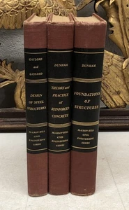 1950s McGRAW-HILL Civil Engineering Series 3 Book Lot - Picture 1 of 18