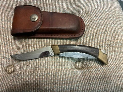 NAVAJA VINTAGE JAPÓN BROWNING 503 BIG GAME 8318F3 CON ESTUCHE DE CUERO Foto 1 de 4