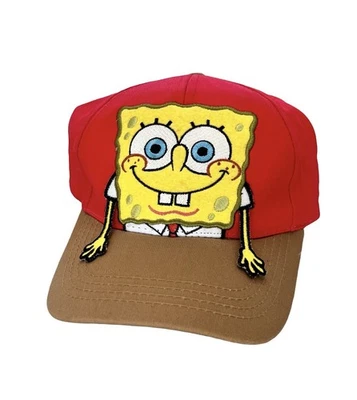 YOUTH 2007 Nickelodeon Bob Esponja Pantalones Cuadrados Gorra Ajustable Bordada Foto 1 de 4