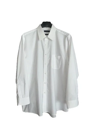 Camisa de vestir blanca con botones Aldo Conti ITALIA para hombre 16,5-17. 32/33. Foto 1 de 4
