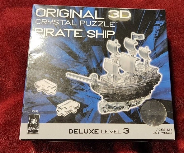 Be Puzzled 30958 Crystal 3D Pirate Ship Puzzle, New in Box, sealed - Image 1 of 1