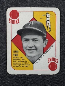 Tarjeta 1951 Topps Baseball Red Backs #28 Elmer Valo Philadelphia Athletics excelente - Imagen 1 de 2