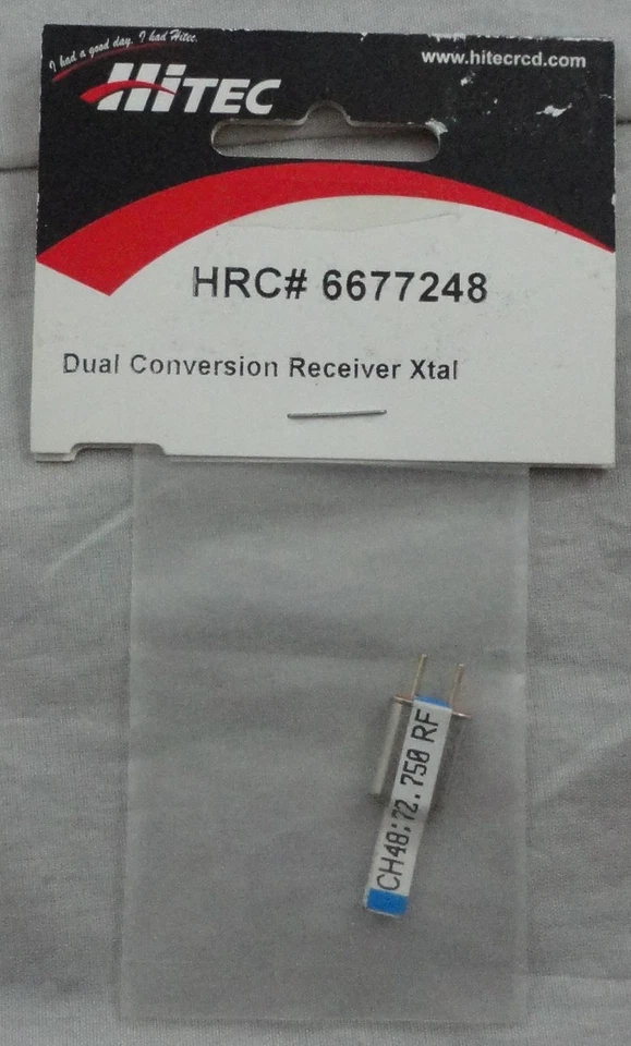 Receptor de conversión doble Hitec 72Mhz FM canal de cristal 51 HRC6677248 72.750 Foto 1 de 1
