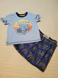 Tonka Boys Size 5 Pajama Set Pants With Logo And Short Sleeve Tshirt Tonka Truck - Picture 1 of 3