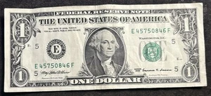 1999 Richmond $1 Bill Fancy Ladder 4,5,6,7,8, ,0 Double Pair Note - Picture 1 of 2