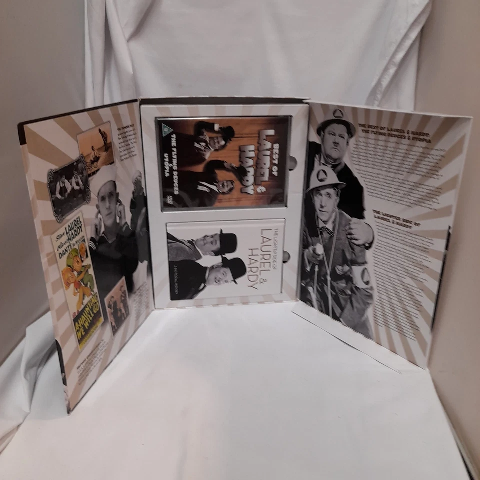 The Flying deuces & Utopia + Lighter Side Of Laurel And Hardy-Dvd & Book Set - Image 1 of 4