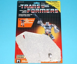 TRANSFORMERS G1 PROTECTOBOT STREETWISE TECH SPECS FILE CARD CARDBACK 1986 HASBRO - Picture 1 of 2