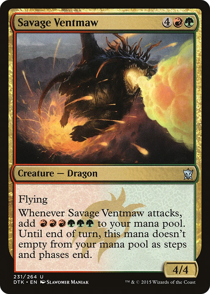 Savage Ventmaw #231 (Damaged) Dragons of Tarkir DTK Magic MTG - Image 1 of 1