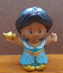Neu Fisher Price Little People Disney Prinzessin Jasmin hält Dschinn Lampe Figur - Bild 1 von 6