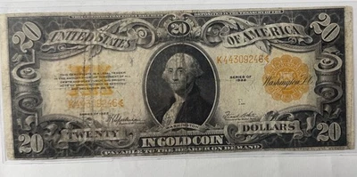 Series of 1922 Large Size $20 Gold Certificate - Image 1 of 2