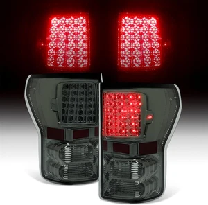 Tail Lights Compatible with 2007-2013 Toyota Tundra Pickup Truck LED Rear Brake - Foto 1 di 12