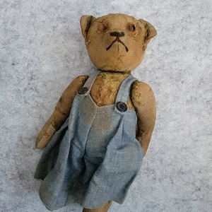 Oso de peluche antiguo articulado mohair Excelsior 11" de alto necesita reparación - Imagen 1 de 19