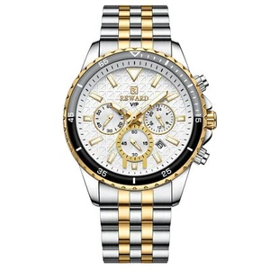 REWARD Orologi da Polso Uomo Moda Business Dress Orologio da Polso in Acciaio Inox... - Foto 1 di 9