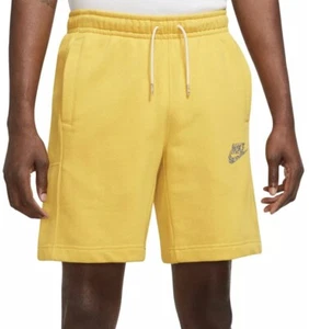 LARGE Nike Men’s Sportswear Sport Essentials+ Fleece Shorts - VIVID SULFUR - Picture 1 of 11